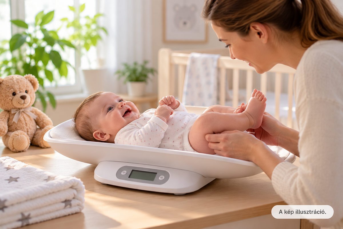 Babamérleg kölcsönzés Babamérleg kölcsönzés – illusztráció